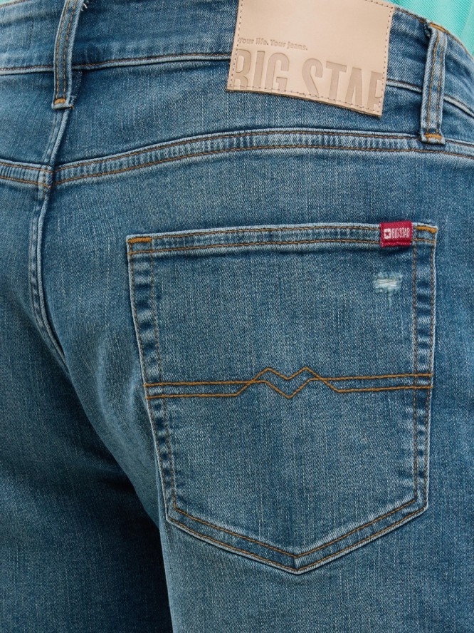 Szorty męskie jeansowe niebieskie Aden 496