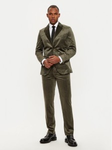 Jack & Jones Garnitur Velvet 12271528 Zielony Slim Fit
