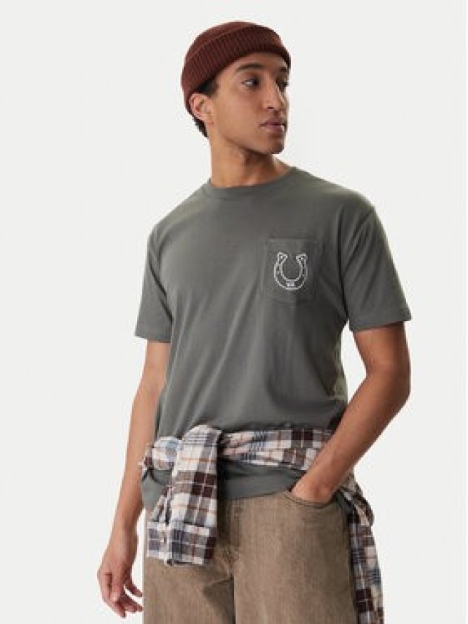 RVCA T-Shirt EVYZT00274 Zielony Regular Fit