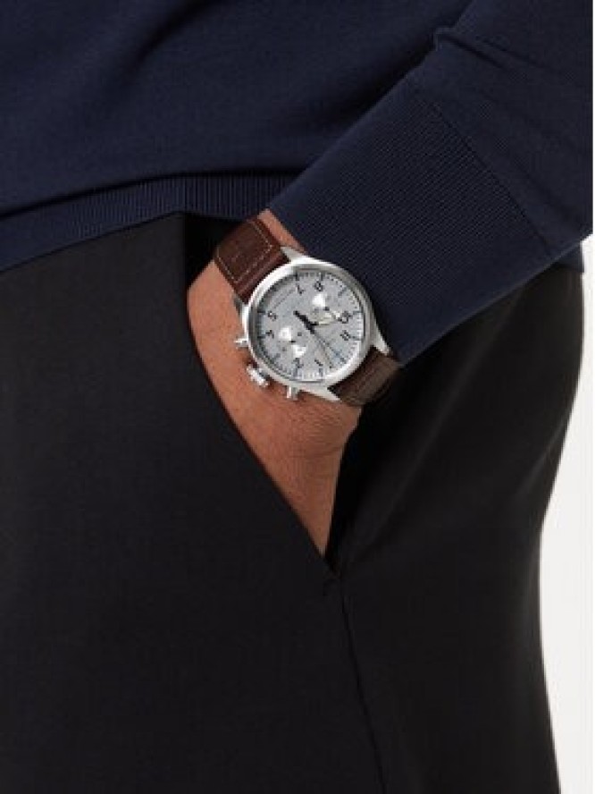 Timex Zegarek Timex x Pan Am® Waterbury Ace Chronograph TW2Y38700 Brązowy