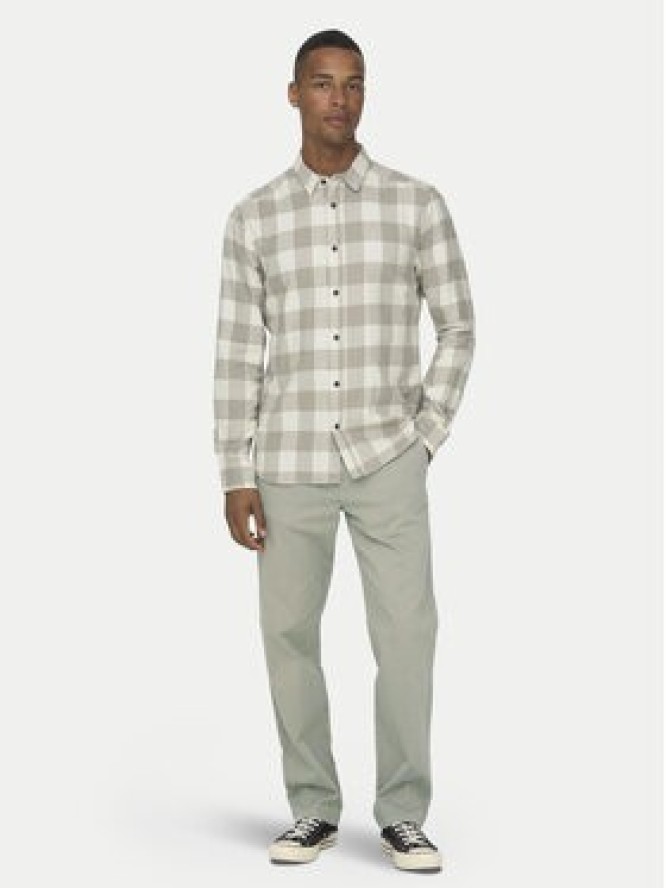 Only & Sons Koszula Gudmund 22007112 Beżowy Slim Fit