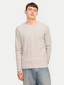 Jack & Jones Sweter Cooper 12258407 Beżowy Regular Fit