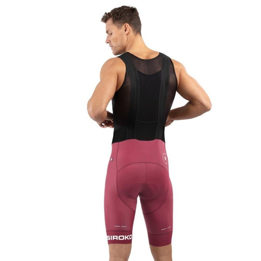 Męskie spodenki rowerowe z szelkami Kolarstwo Siroko BX Bionaz