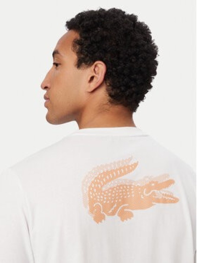Lacoste T-Shirt TH0003 Biały Regular Fit