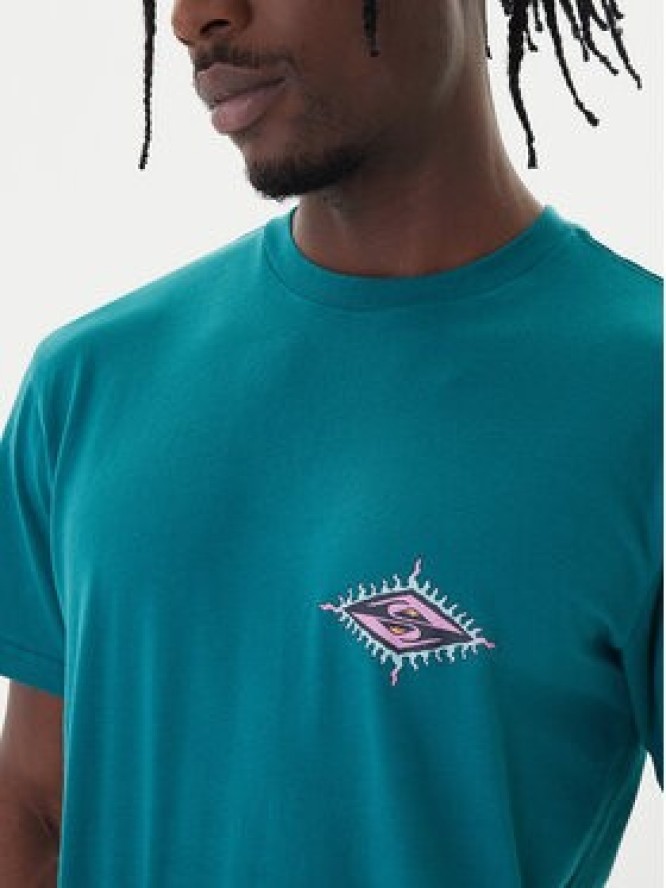 Quiksilver T-Shirt Ev Beach Blast SS EQYZT08046 Zielony Regular Fit