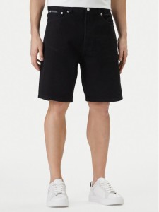 Calvin Klein Jeans Szorty jeansowe 90's LV04RF794G Czarny Slim Fit
