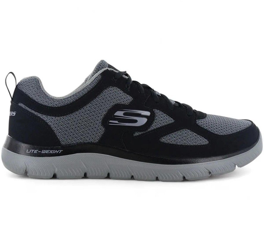 Męskie - Skechers Summits - 894344-Bkgy - Czarny