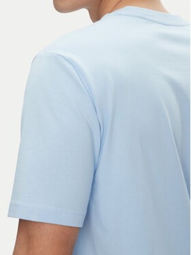 adidas T-Shirt Lounge Slides Graphic Pocket JM0376 Niebieski Regular Fit