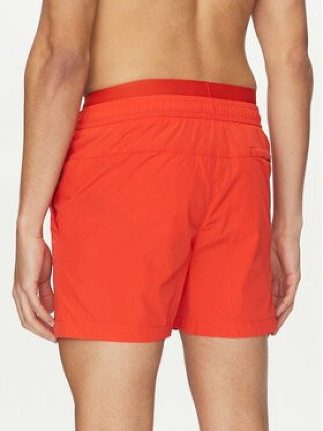 Calvin Klein Swimwear Szorty kąpielowe KM0KM01104 Czerwony Regular Fit
