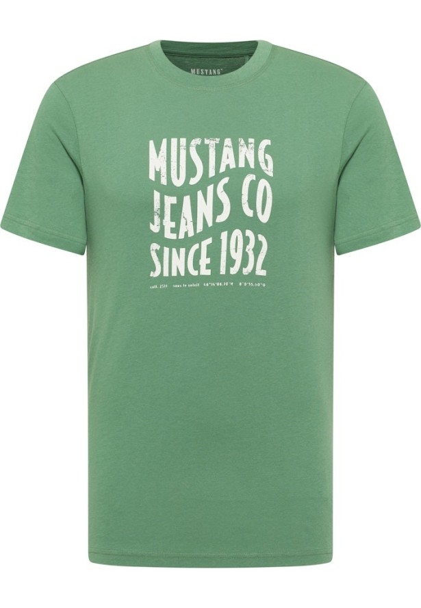 Męski T-Shirt Mustang Style Austin Dark Ivy 1016272 6326