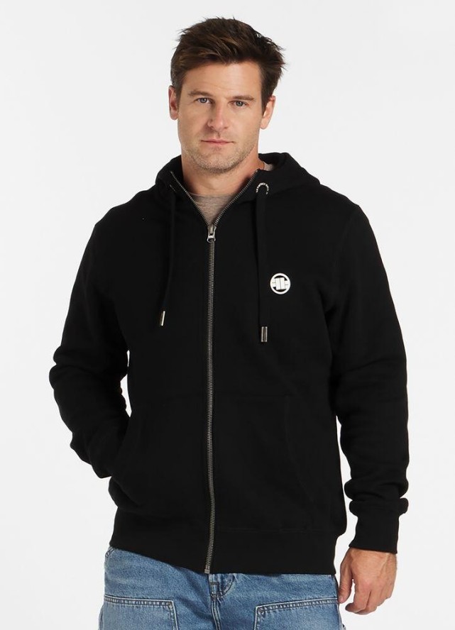 Bluza męska Pitbull rozpinana z kapturem Small Logo