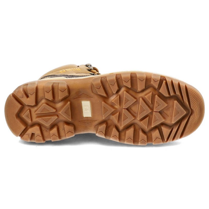 Beżowe Trekkingi Big Star Modne Buty Męskie