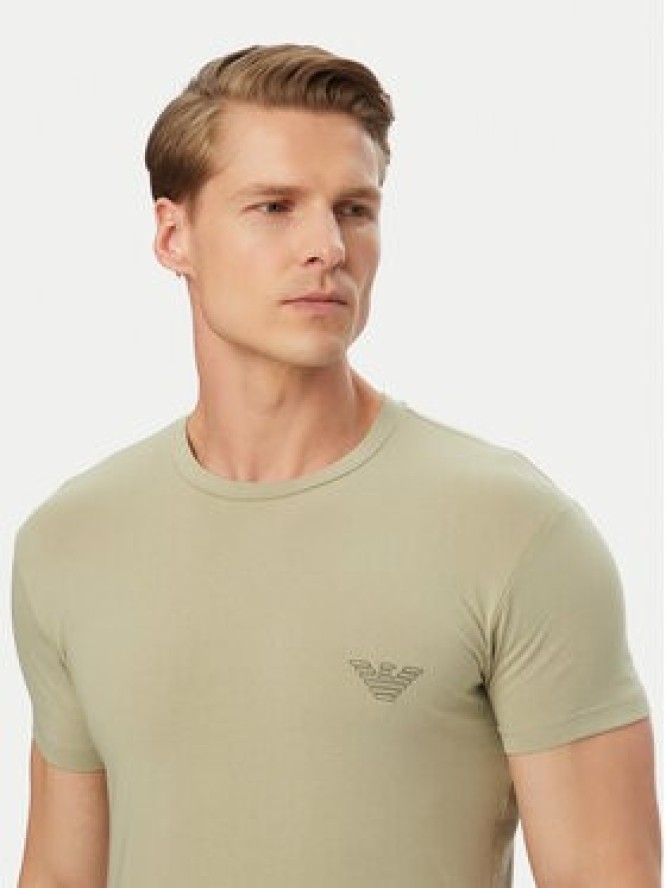 Emporio Armani Underwear T-Shirt EM000375 AF18890 U8046 Zielony Slim Fit