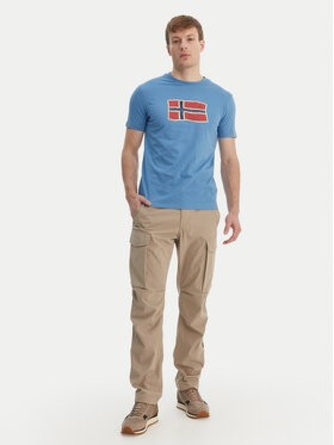Napapijri T-Shirt S-Mahsa NP0A4FZB Niebieski Regular Fit