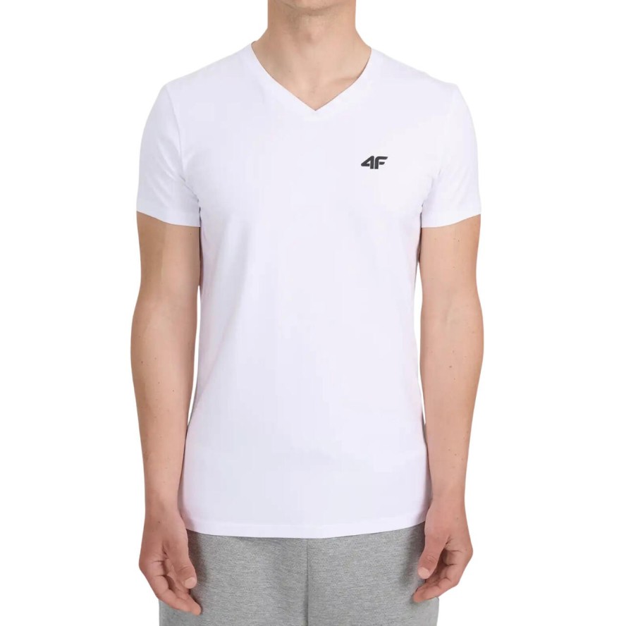 Koszulka męska 4F - bawełniany T-shirt, regular fit.