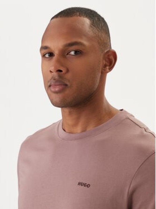 HUGO T-Shirt Dero222 50466158 Beżowy Regular Fit