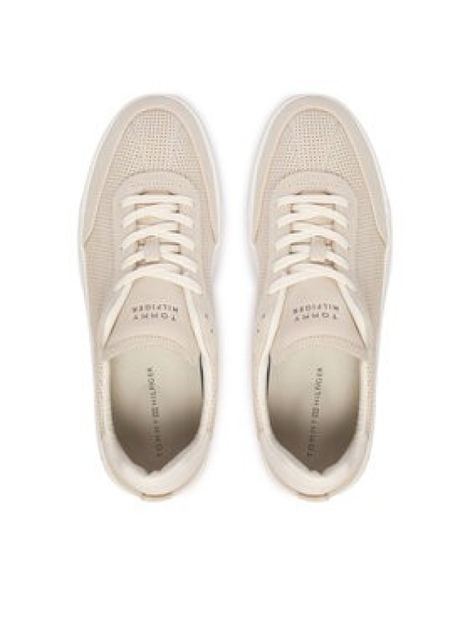 Tommy Hilfiger Sneakersy Th Court Best FM0FM05821 Beżowy