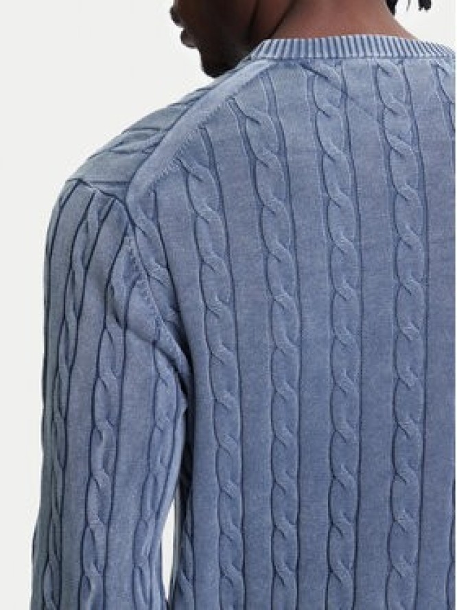 Tommy Hilfiger Sweter Classic MW0MW39524 Błękitny Regular Fit