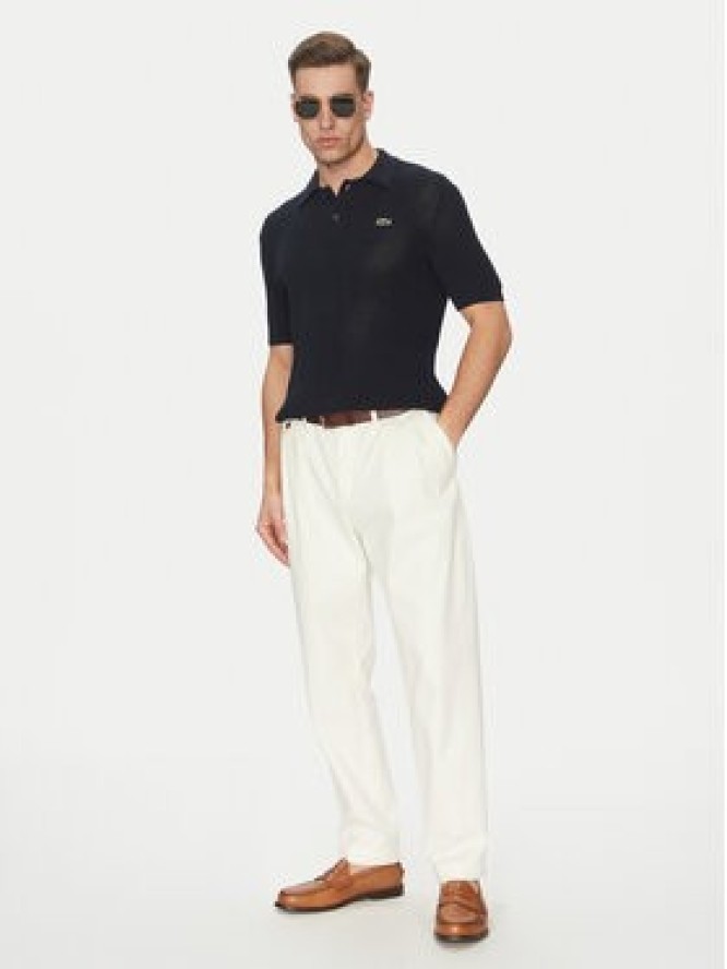 Lacoste Sweter AH9724 Granatowy Regular Fit