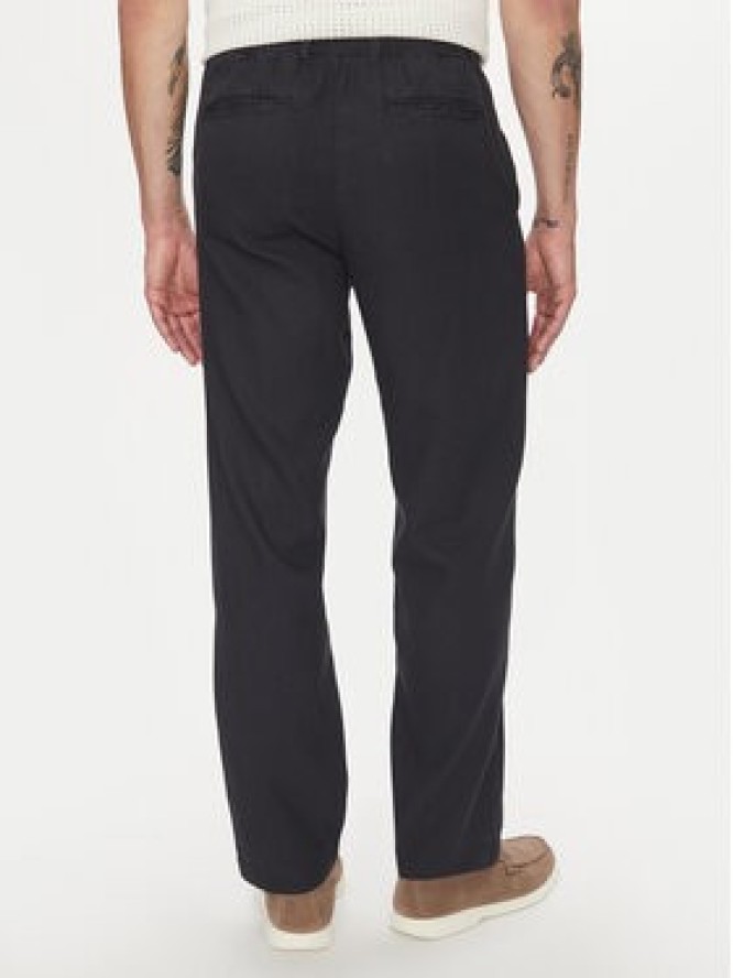 Lindbergh Spodnie materiałowe 30-008031 Granatowy Relaxed Fit