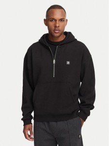 HUGO Bluza Dabinhood 50563019 Czarny Oversize