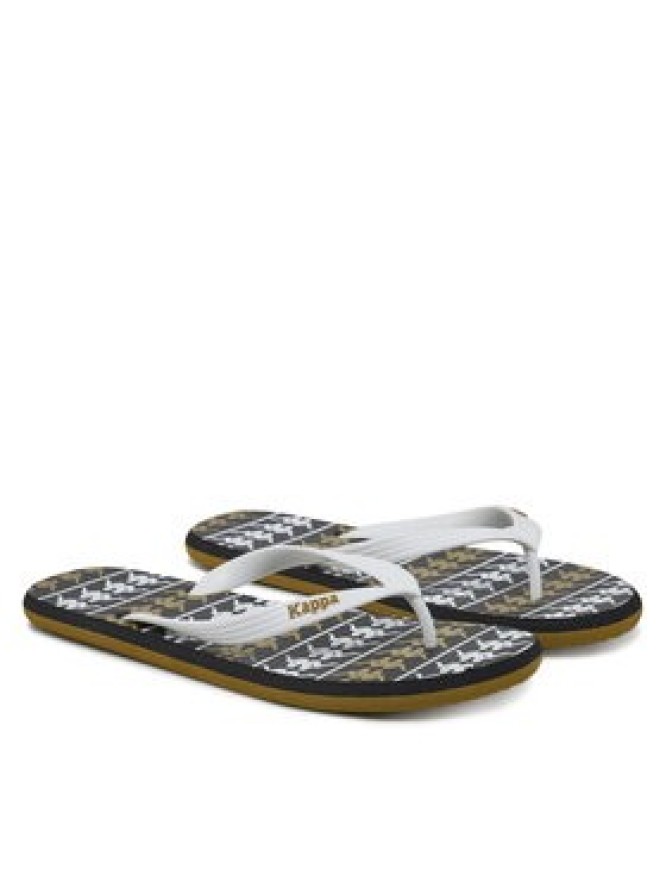 Kappa Japonki 371D2UW White - Black - Green Military Kolorowy