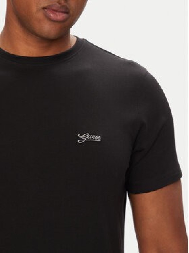 Guess T-Shirt M4GI70 KC9X0 Czarny Slim Fit