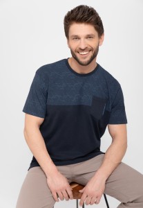 T-shirt z kieszonką, Comfort Fit, T-FAMY