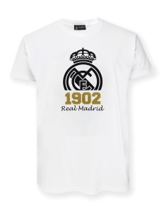 Real Madryt 1902 - biała koszulka z herbem - M
