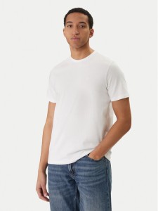 Calvin Klein Jeans T-Shirt Classic Monogram LV04RD254G Biały Regular Fit