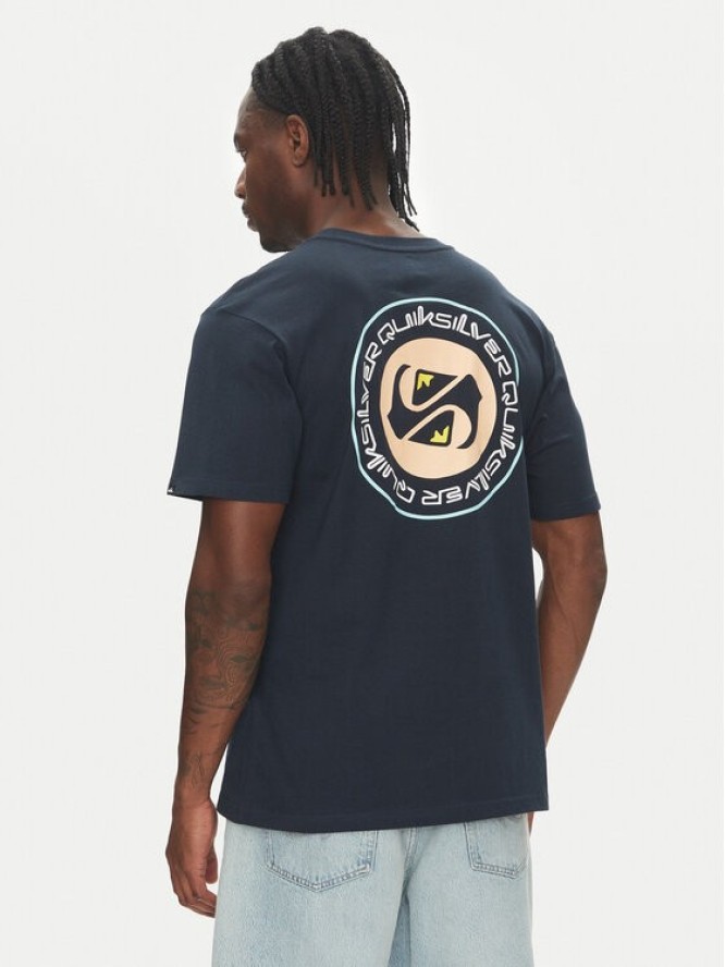Quiksilver T-Shirt Circle Back Ss EQYZT08054 Granatowy Regular Fit