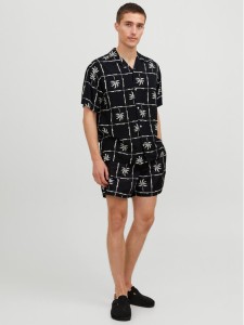 Jack & Jones Koszula Jorluke 12255727 Czarny Relaxed Fit