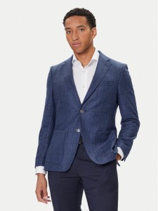 BOSS Marynarka H-Hutson 50551581 Niebieski Regular Fit