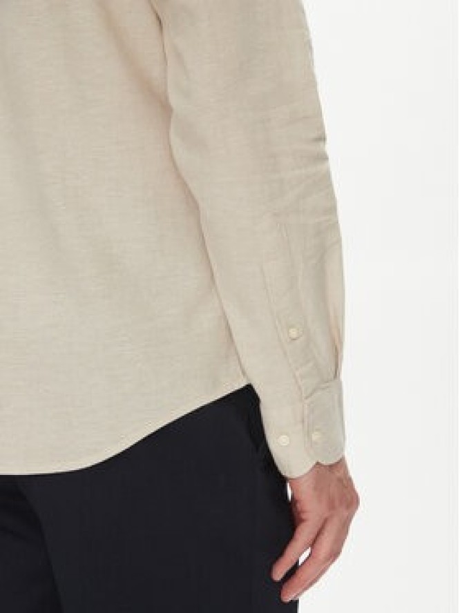 La Martina Koszula Alvin MAC006 TL141 Beżowy Regular Fit