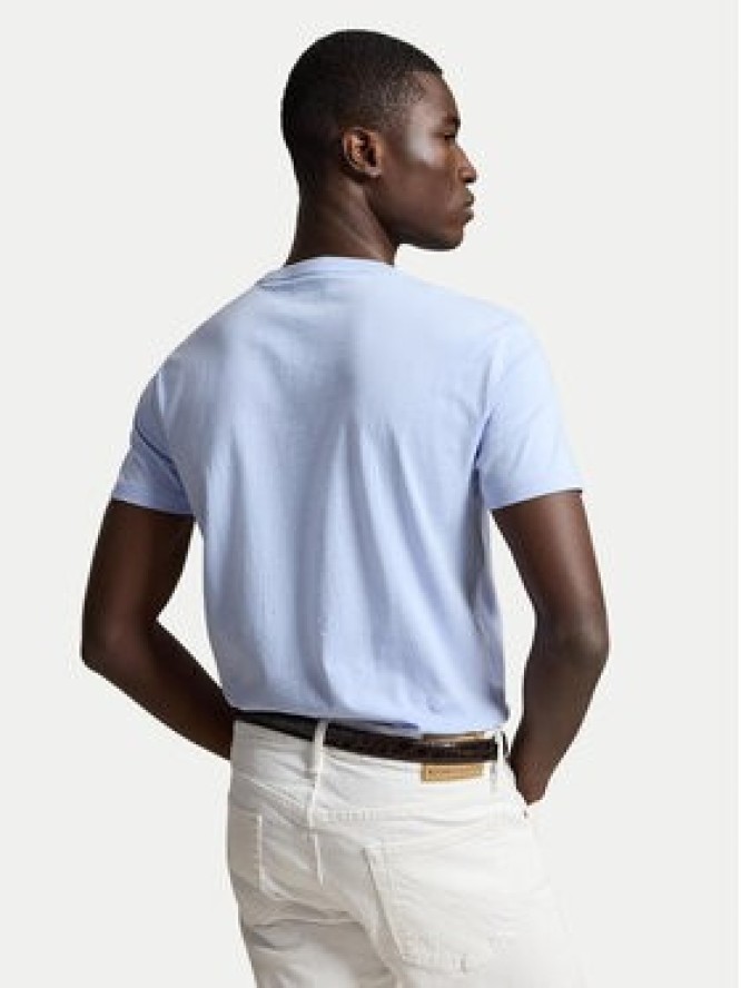 Polo Ralph Lauren T-Shirt 710671438528 Niebieski jasny Regular Fit