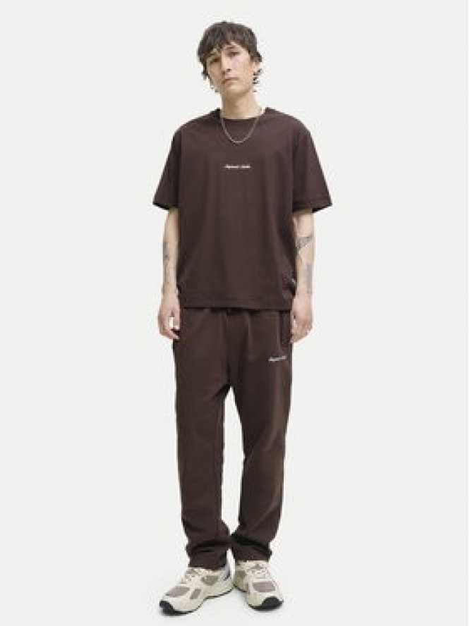 Jack & Jones Spodnie dresowe Kane Norrebro 12282553 Czerwony Relaxed Fit