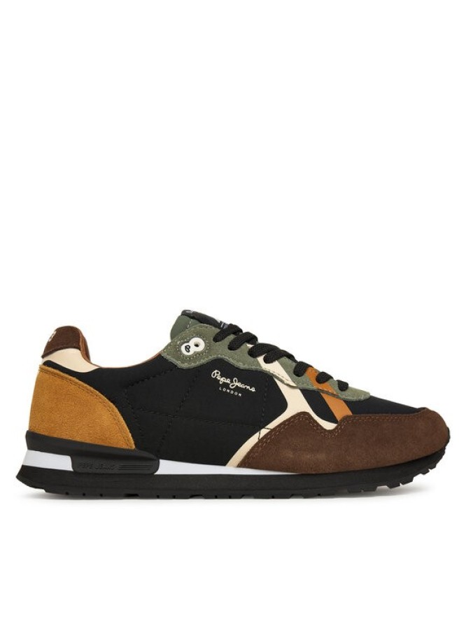 Pepe Jeans Sneakersy Brit Prints M PMS400002 Brązowy