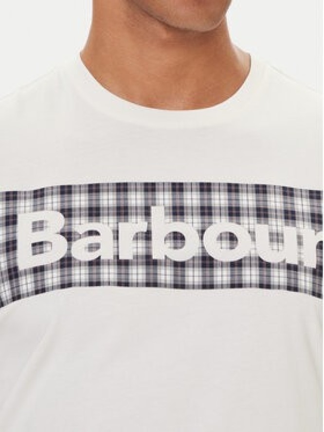 Barbour T-Shirt MTS1496WH32 Biały Regular Fit