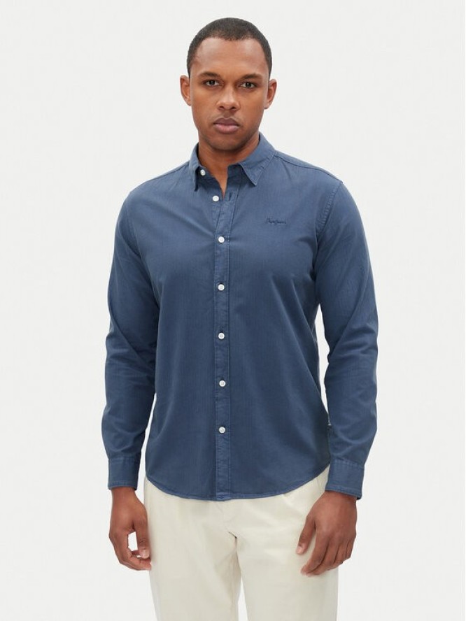Pepe Jeans Koszula Phil PM308274 Niebieski Regular Fit