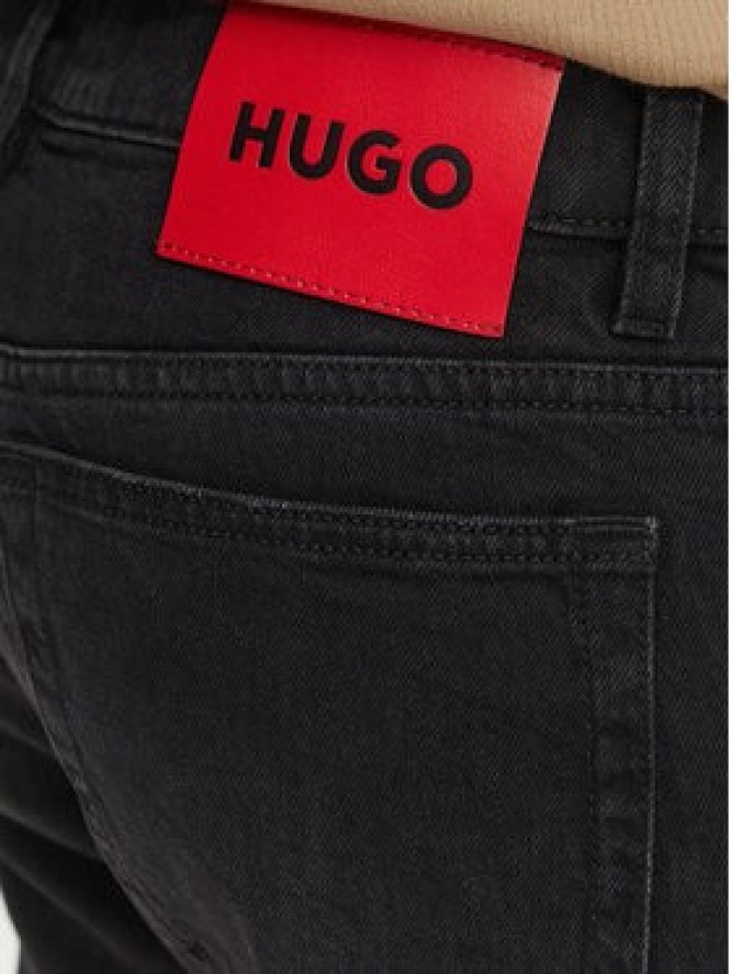 HUGO Jeansy 50561271 Czarny Slim Fit
