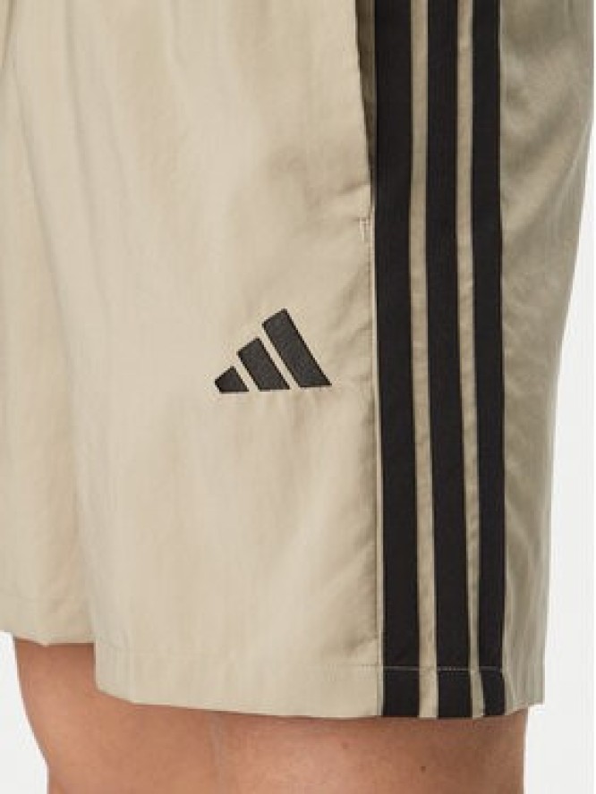 adidas Szorty sportowe Essentials 3-Stripes Chelsea KD4889 Zielony Regular Fit