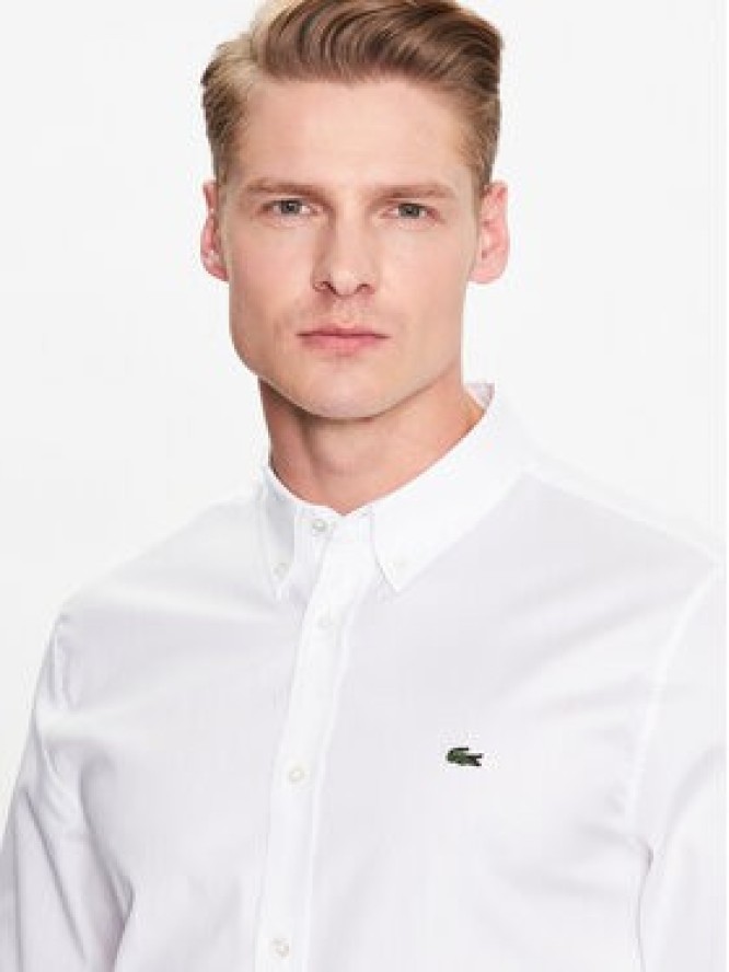 Lacoste Koszula CH2933 Biały Regular Fit