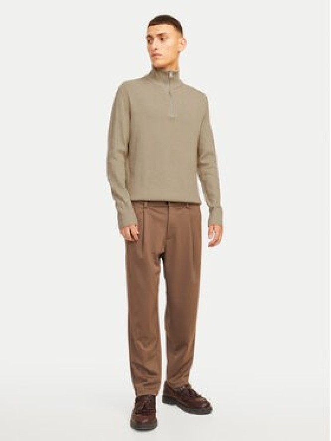 Jack & Jones Sweter Perfect 12257773 Beżowy Regular Fit