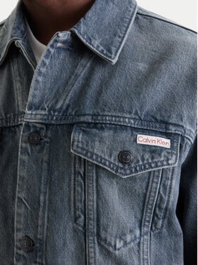 Calvin Klein Jeans Kurtka jeansowa 90s LV04RF723G Szary Regular Fit