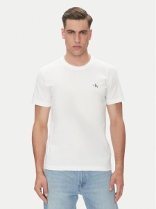 Calvin Klein Jeans Komplet 2 t-shirtów Monologo J30J320199 Biały Regular Fit