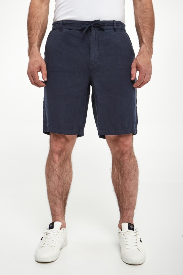 Bermudy męskie lniane AERONAUTICA MILITARE