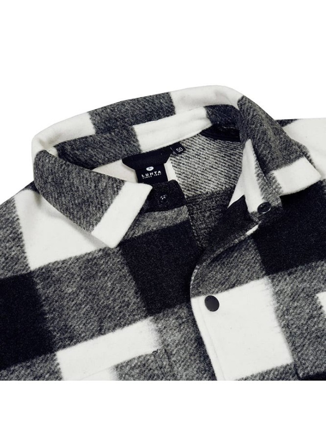 LUHTA Kurtka koszulowa "Haapavesi" w kolorze czarno-białym rozmiar: 54