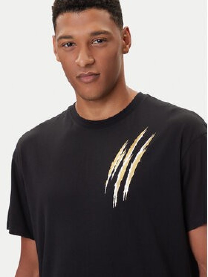 Plein Sport T-Shirt FAEC MTK8356 STE001N Czarny Loose Fit