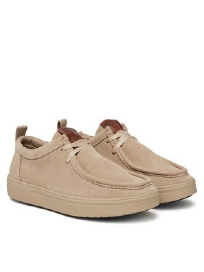 Tommy Hilfiger Półbuty Modern Light Suede Moc Toe Shoe FM0FM05501 Beżowy