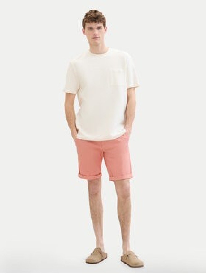 Tom Tailor Szorty materiałowe 1040227 Różowy Slim Fit